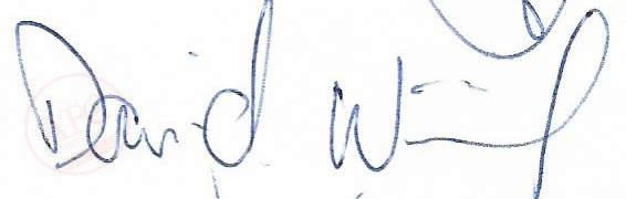 From Graeme Watson's personal collection, of autographs & memorabilia - David Winnie autograph.