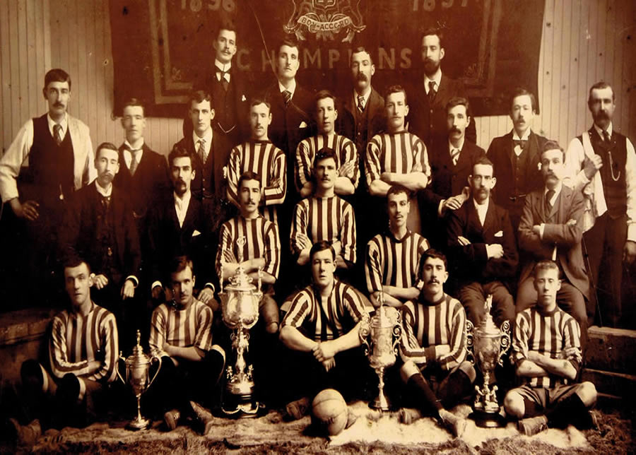 Orion Football Club 1896-97 Team Photo - original B&W picture - No copyright - attached