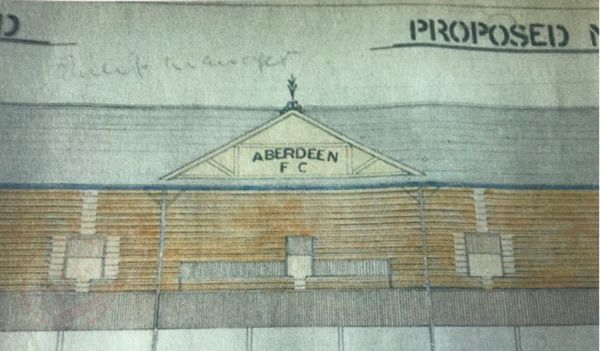 Pittodrie Stadium Plans from the Family - Courtesy of Peter Aikman