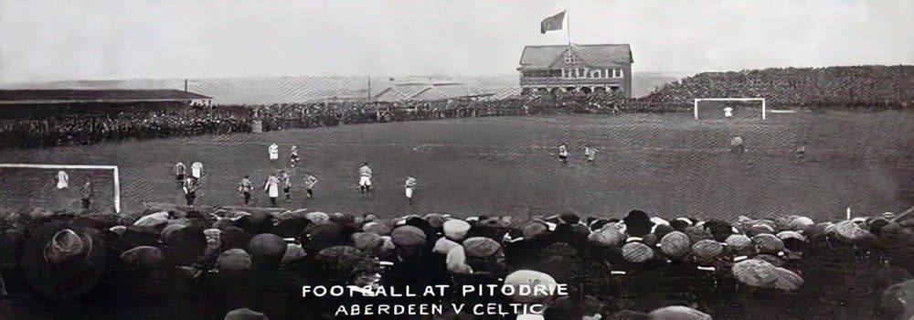 Aberdeen v Celtic, Pittodrie Park, 1906-07: Original B&W picture - No copyright - attached