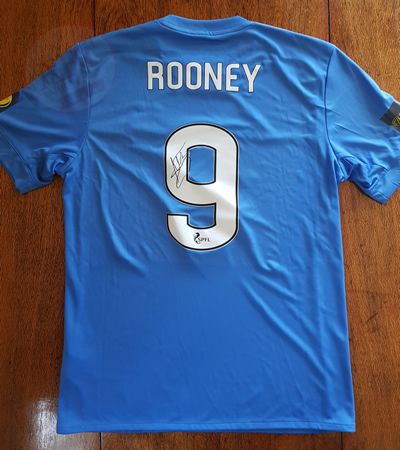 From Graeme Watson's personal collection, Adam Rooney 2017-18 shirt