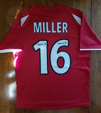 From Graeme Watson's personal collection, Lee Miller 2008-09 shirt