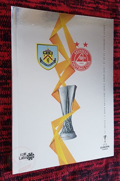 From Graeme Watson's personal collection - Burnley v Aberdeen 02 Aug 2018, programme