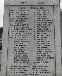 War Memorial - Ellon, Aberdeenshire, Scotland