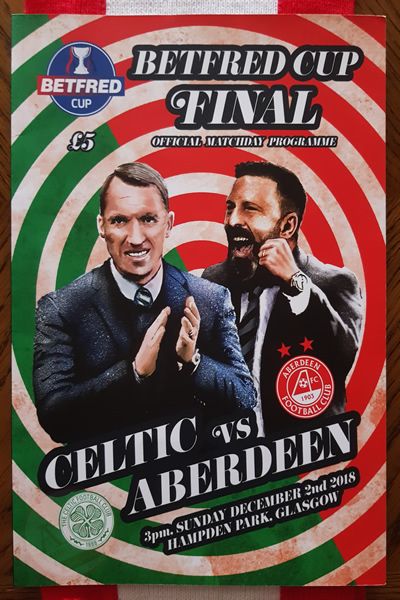 From Graeme Watson's personal collection - Celtic v Aberdeen 02 Dec 2018, programme