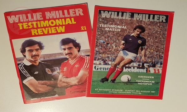 Willie Miller 1981, testimonial programme & souvenir brochure - Copyright © 2020 Graeme Watson.