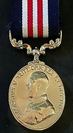 Military Medal, This medal was awarded for Gallantry and devotion to duty under fire. The Military Medal is the British Army equivalent of the Distinguished Conduct Medal (D.C.M.),the Distinguished Flying Medal (D.F.M.) and the Air Force Medal (A.F.M.) - Copyright © 2019 Graeme Watson.