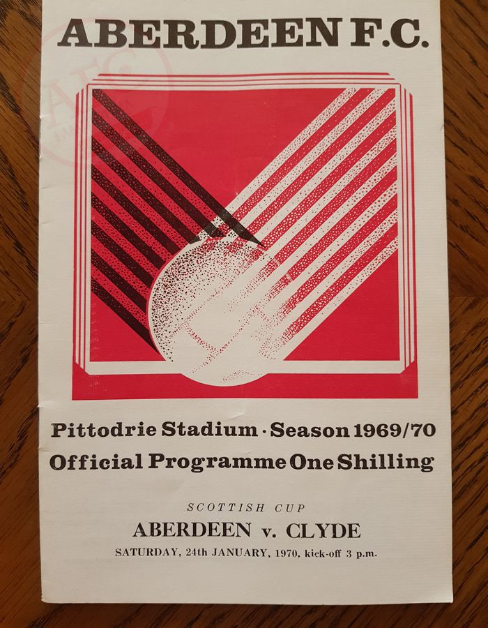 Aberdeen v Clyde 24 January 1970, programme